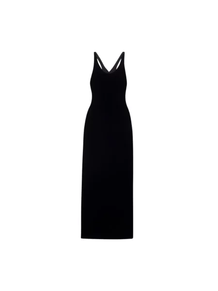 Maksi sukienka maxi Saint Laurent czarna