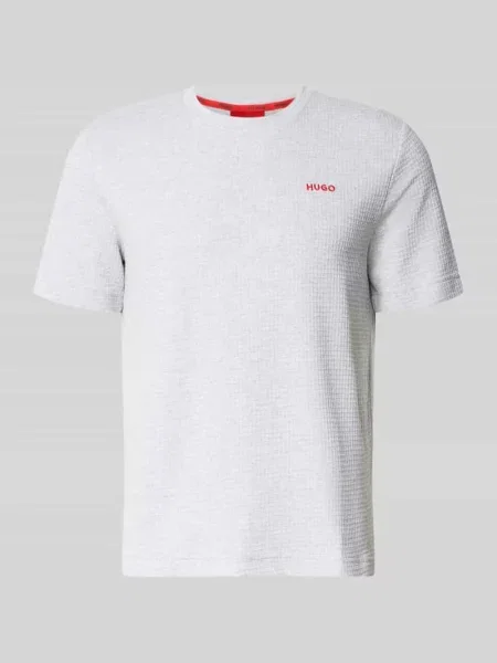 T-shirt z mieszanka bawełny model AUSTIN' Hugo szara