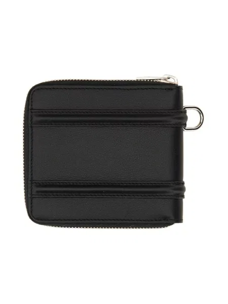 Portfel Alexander Mcqueen skórzany czarny
