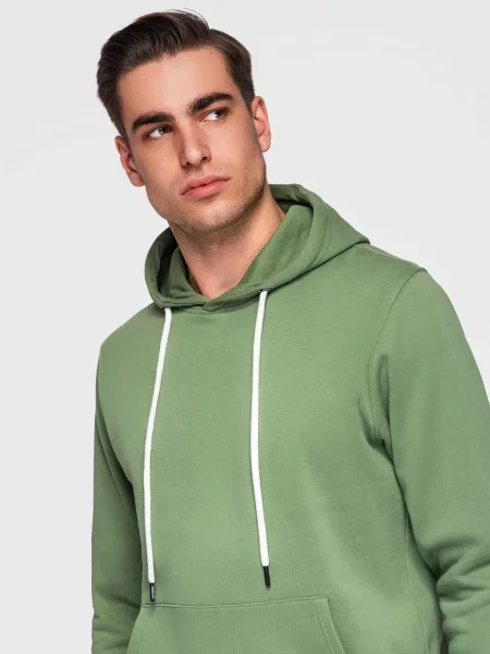 Muška Ombre BASIC majica s kapuljačom zelena