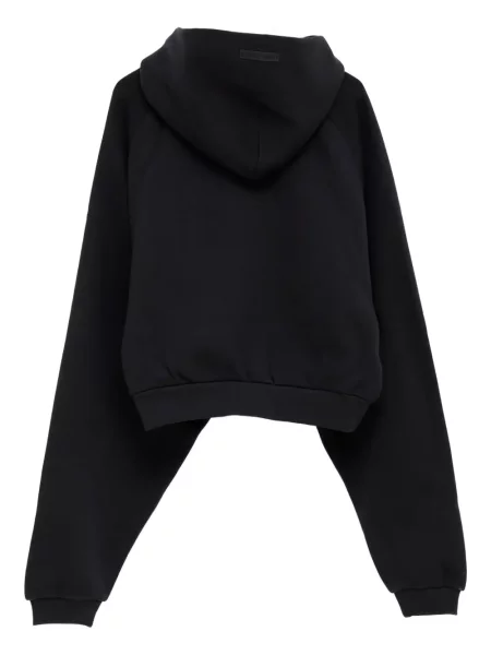 Суичър с качулка Fear Of God Essentials бродиран черно