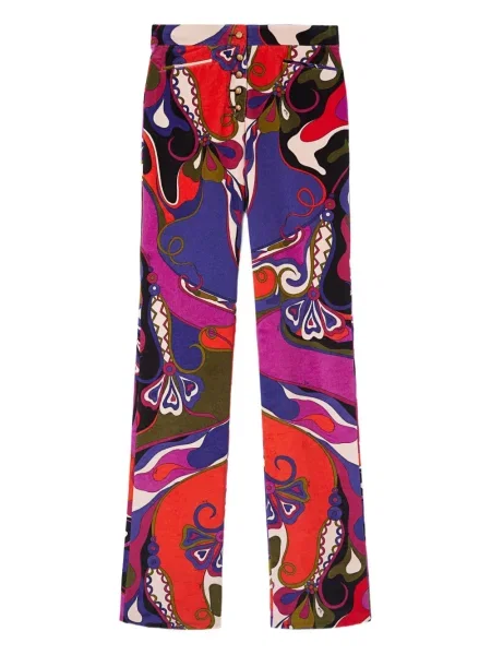 Pantaloni Pucci de catifea cu imagine violet