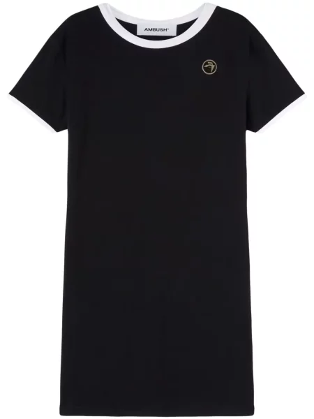 Krótka sukienka mini Ambush prążkowana czarna