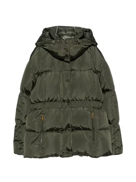 Μπουφάν Moncler με κουκούλα πράσινο