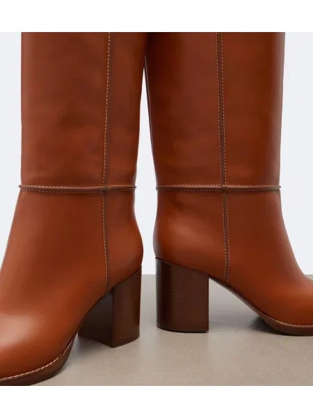 Cizme Gianvito Rossi din piele maro