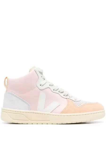 Sneakerși Veja din piele roz