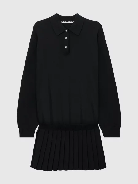 Сукня з вовни Alexander Wang чорна