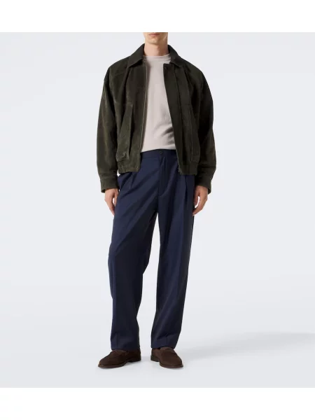 Pantaloni Brioni de lână albastru