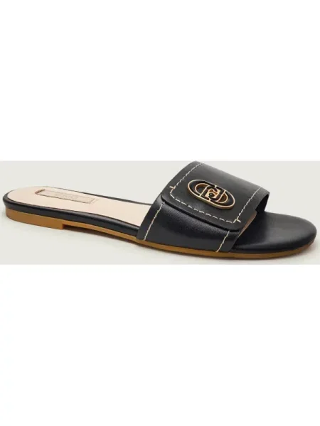 Liu Jo De piele șlapi SANDY 03 negru