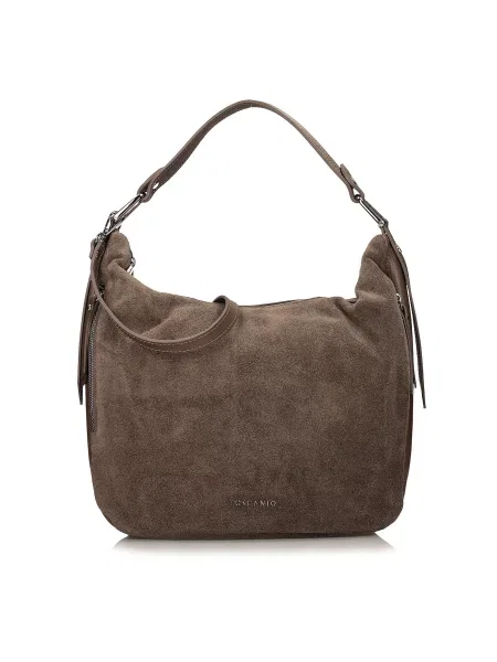 Кожаная сумка Toscanio бежевая