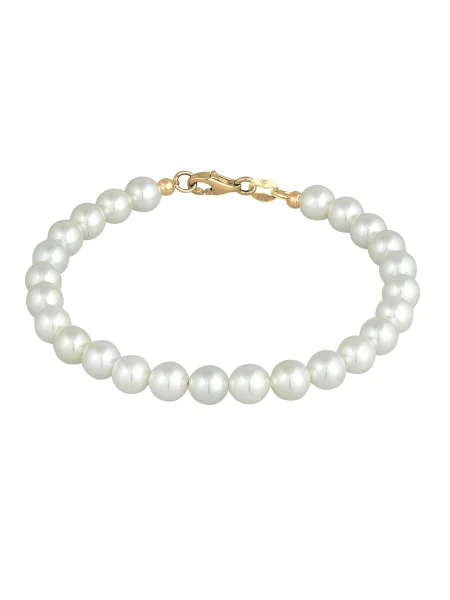 ELLI Zapestnica zlata bela