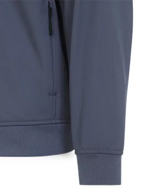 Geacă Stone Island cu glugă cu strasuri albastru