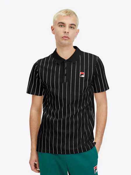 FILA Póló LUCKENWALDE piros / fekete fehér