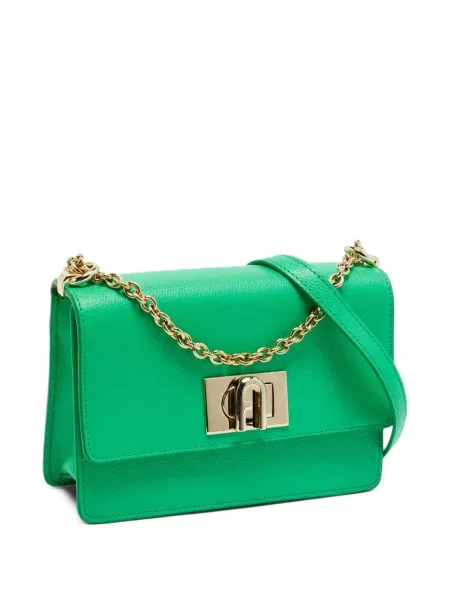 Geantă Furla din piele verde