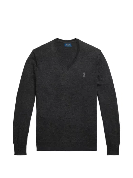 Tricou polo Polo Ralph Lauren cu autograf cu 5 buzunare în carouri gri