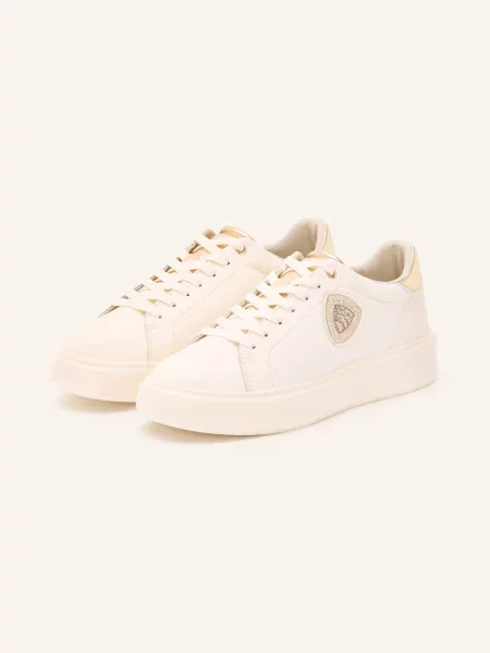 Blauer Sneakersy weiss beżowe
