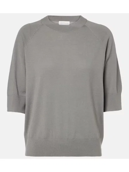 Pulover Dries Van Noten de lână gri