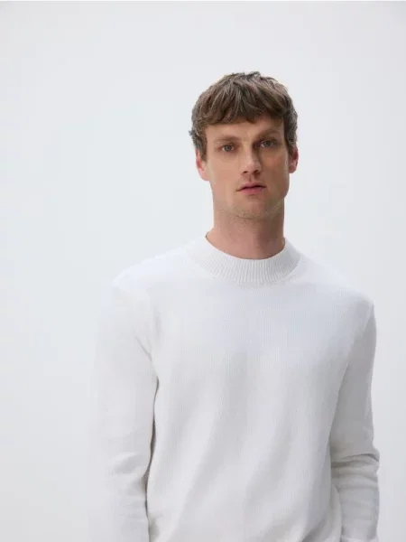 Pulover Reserved alb