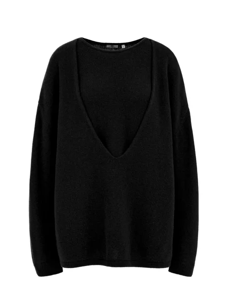 WE Fashion Pulover negru