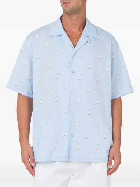 Cămașă Moschino cu imagine albastru