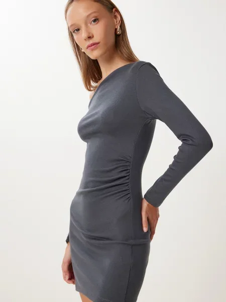 Happiness İstanbul Rochie închis gri