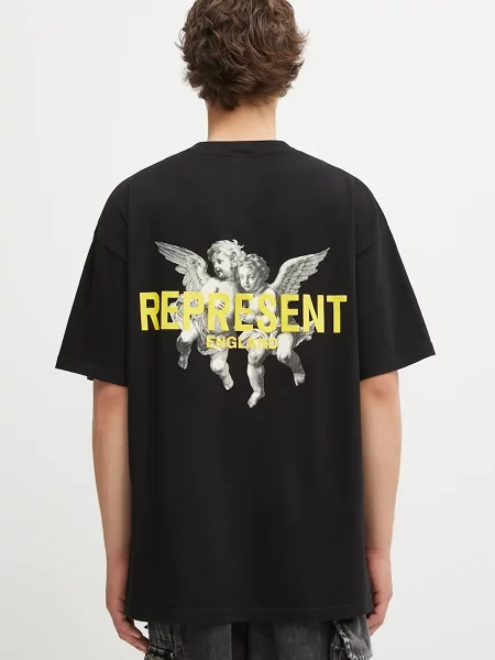 Represent tricou din Legacy Cherubs cu imprimeu negru