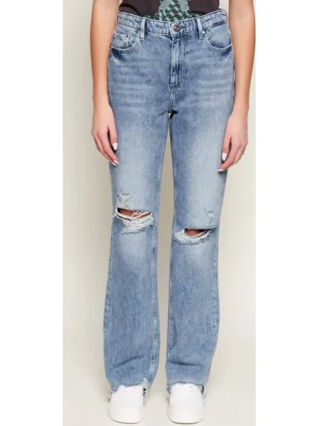GUESS Blugi | Straight fit | high waist albastru