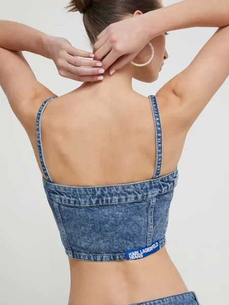 Top Karl Lagerfeld Jeans albastru