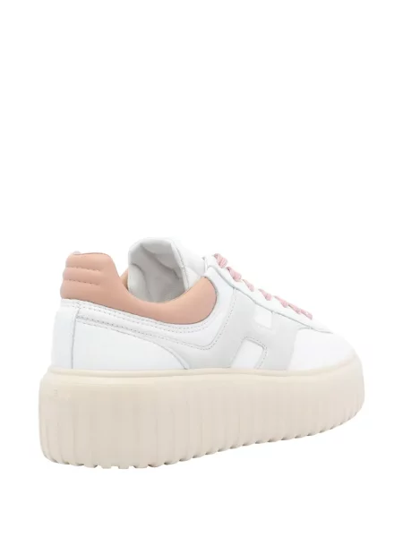 Sneakerși Hogan cu platformă alb