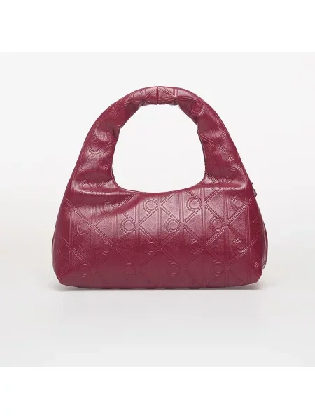 Geantă de mână Calvin Klein Emblem Aop Puffer Bag With Strap Alluring pink Universal roz