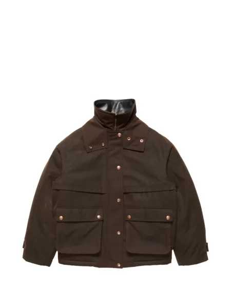 Gulerat geanta de piele Acne Studios maro