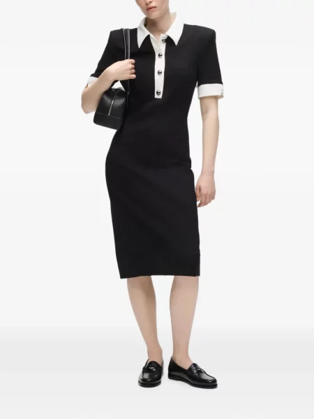 Gulerat rochie Karl Lagerfeld negru