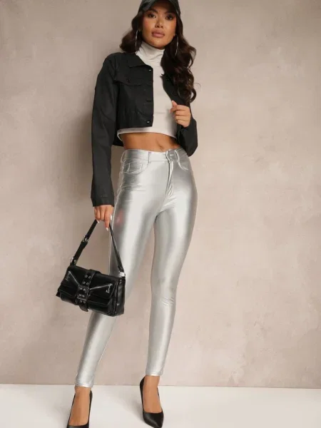 Pantaloni Zorlemi argintii