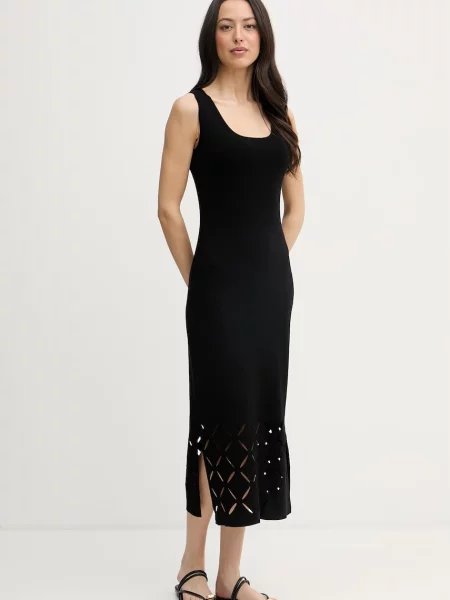 Joseph Ribkoff rochie tricotată cu vâscoză negru