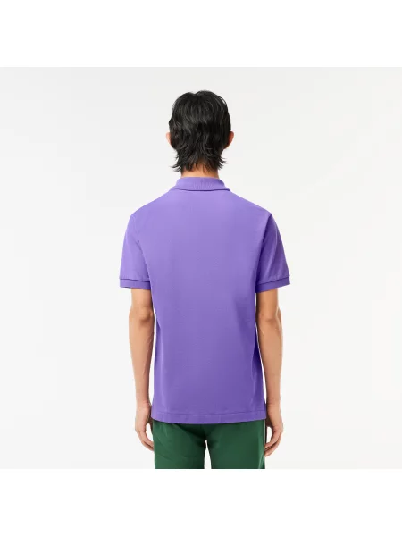Lacoste Koszulka Polo Oryginał Petit Piqué fioletowa