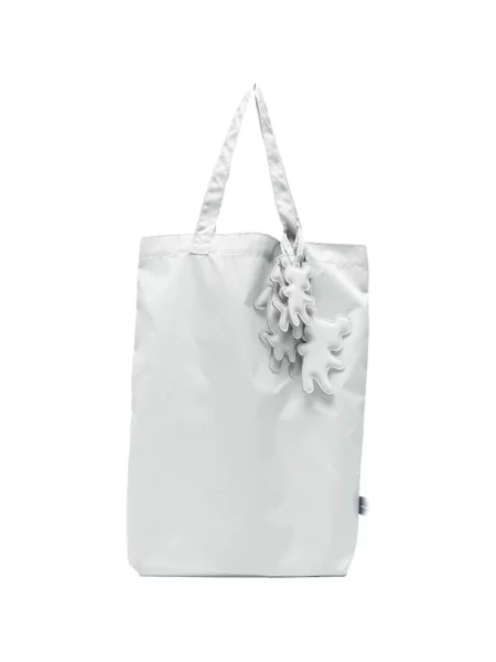 Torba Comme Des Garçons Shirt s aplikacijama siva