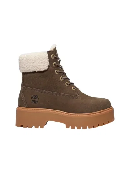 Botki Timberland w miejskim stylu z kamieniami wodoszczelne brązowe
