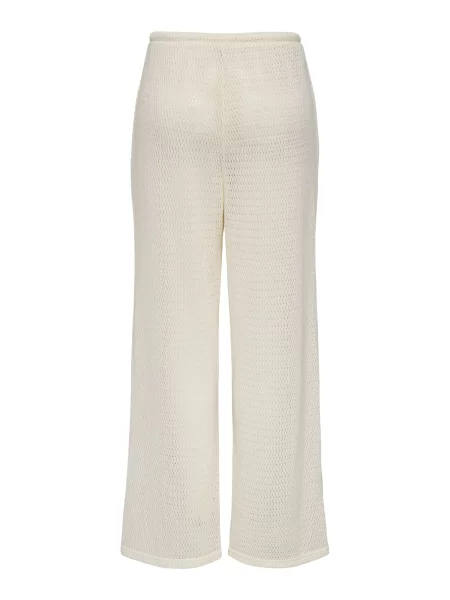 ONLY Pantaloni ONLKASTELLA natural alb