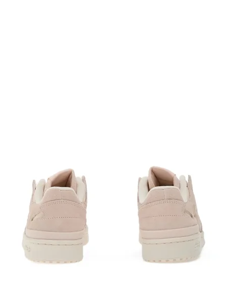 Sneakerși Adidas Adilette din piele de căprioară alb