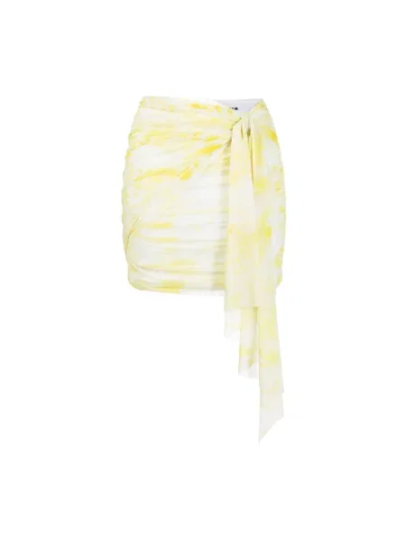 Mały spódnica mini Msgm drapowana żółta