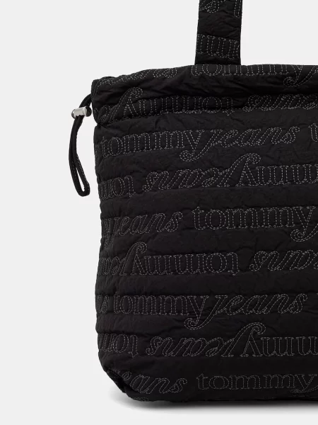 Tommy Jeans torebka shopper czarna