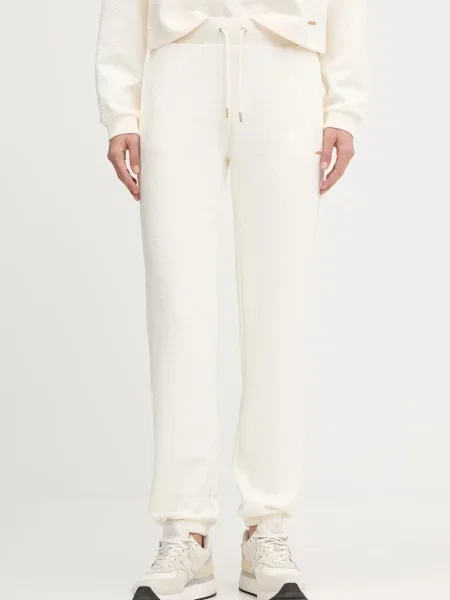 Однотонные спортивные штаны Guess бежевые