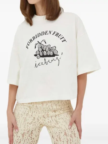 Tricou Iceberg cu imagine alb