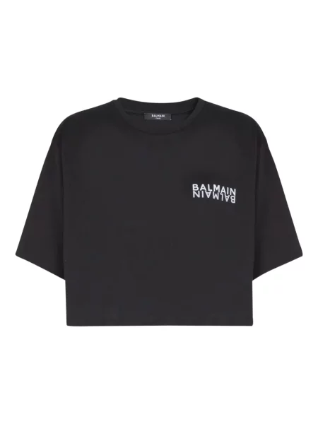 Tricou Balmain cu imagine negru