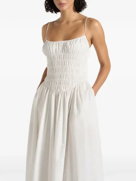 Rochie maxi Manière De Voir alb