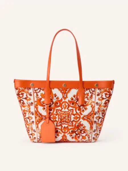 Shopper kabelka Dolce & Gabbana oranžová