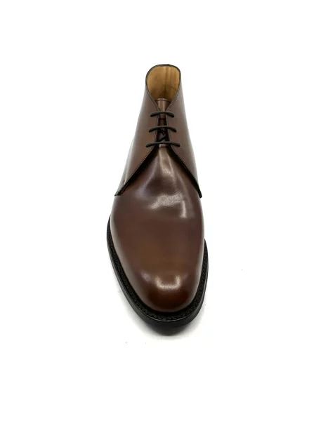 Botki Crockett & Jones skórzane brązowe