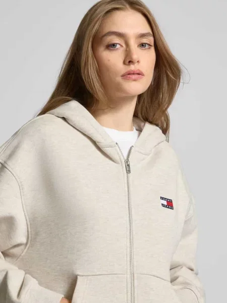 Bluza z kapturem Tommy Hilfiger z kapturem beżowa