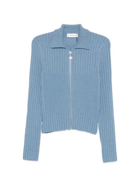 Cardigan Victoria Beckham tricotate albastru