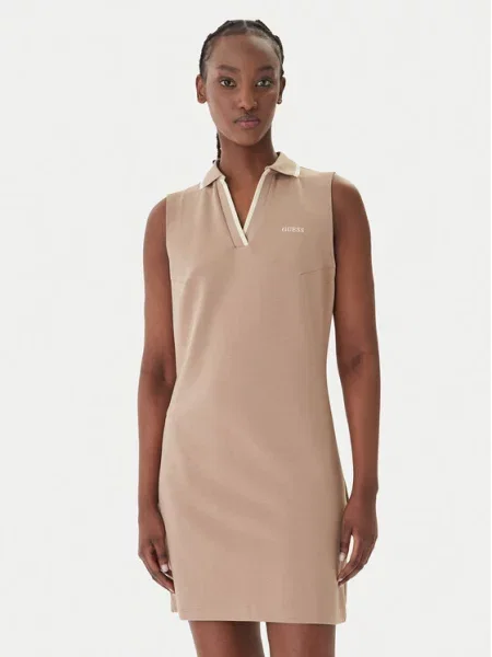 Guess Sukienka codzienna beżowy